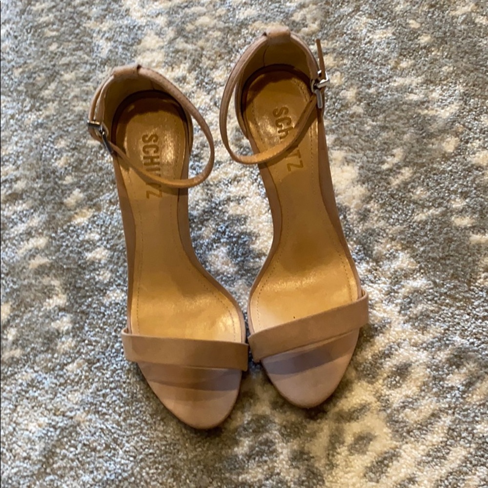 Schutz nude strappy heel